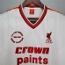 Liverpool 85/86 Away White Soccer Jersey